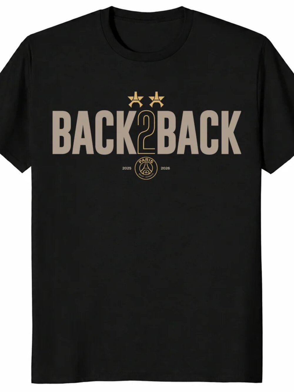 Paris Back2Back UEFA Champions Unisex T Shirt
